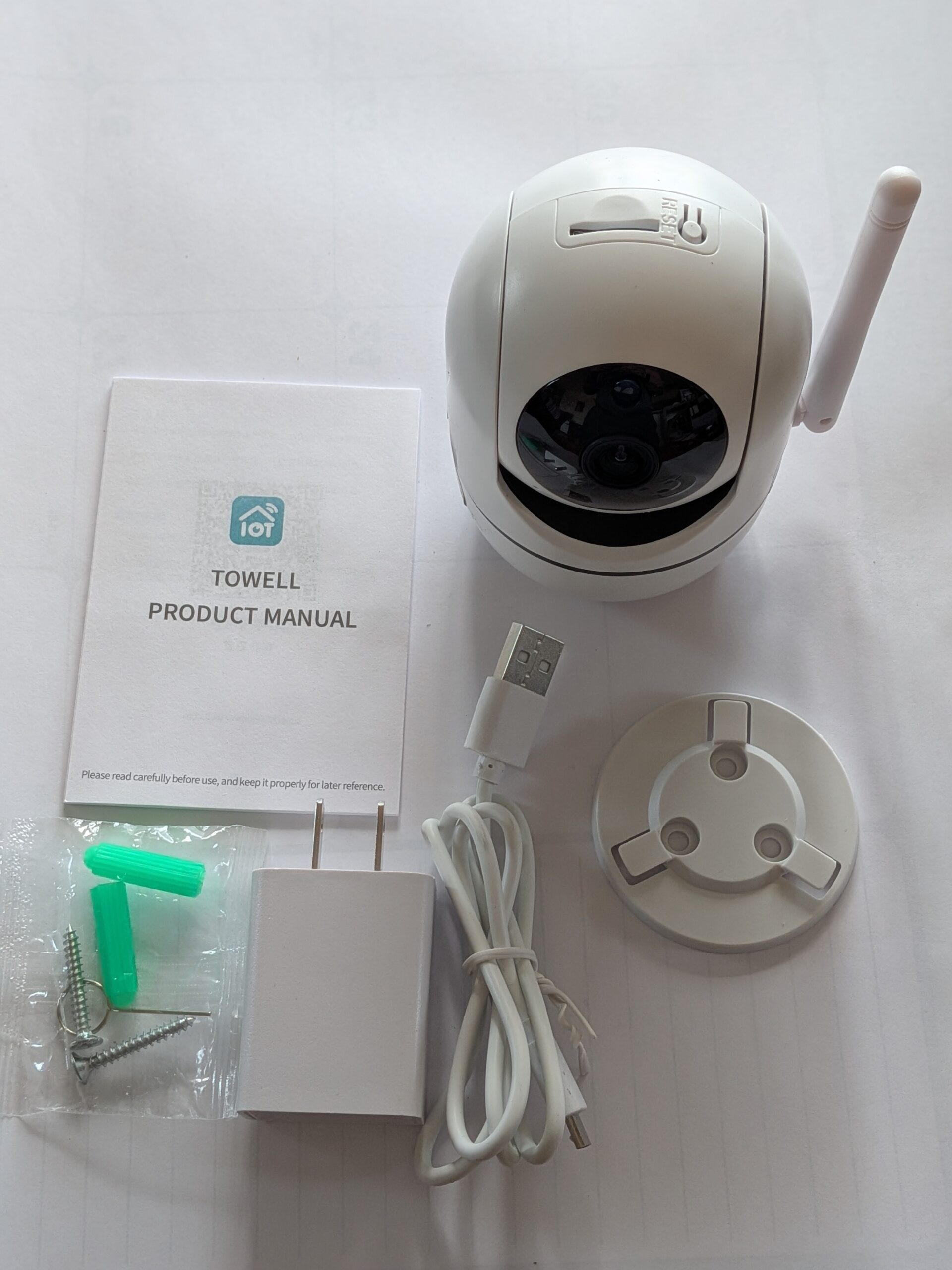 Wifi-enabled, Micro-SD storage surveillance camera